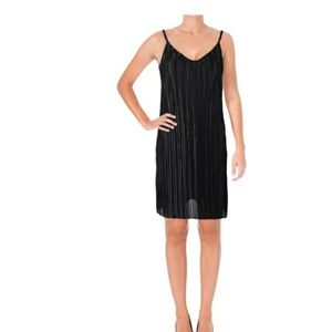 Aqua satin slip dress (Size S)